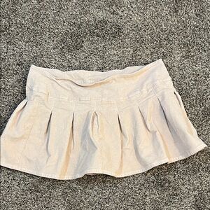 American Eagle Outfitters Corduroy Skirt in Cream
